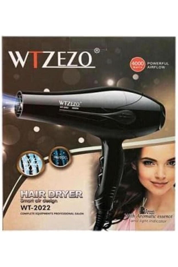 Hair Dryer, Professional Ionic, Ceramic 4000W, 2 Speeds, 3 Heat Settings, Fast Drying, Salon Quality