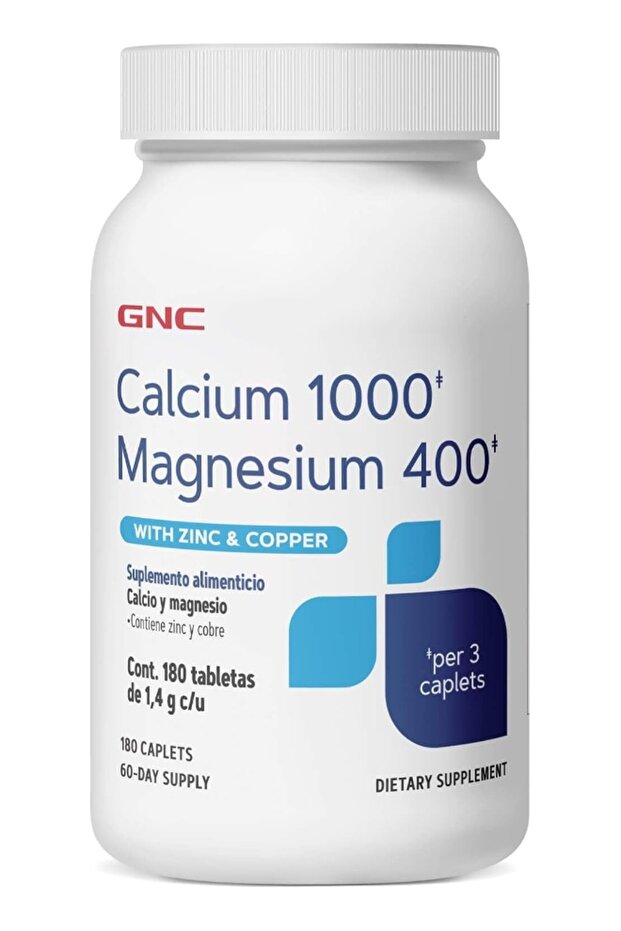 GNC Calcium 1000 Magnesium 400 with Zinc and Copper