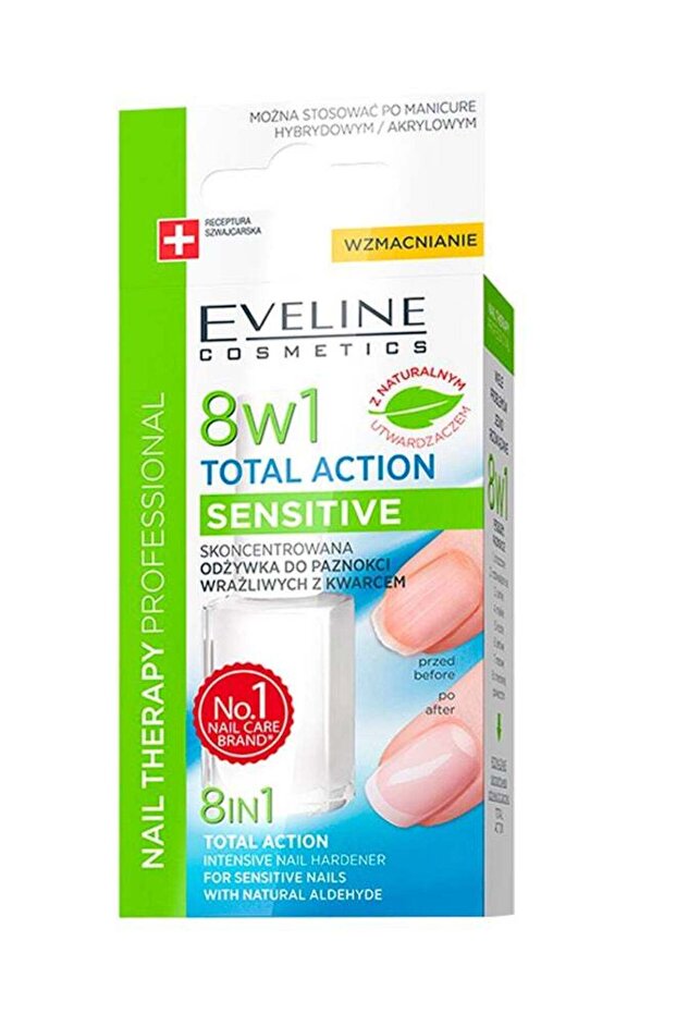 8w1 Total Action Intensive Nail Hardener White