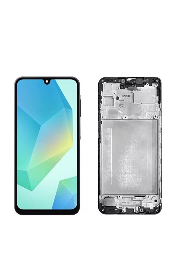 شاشة LCD تعمل باللمس من نوع OLED لهاتف سامسونج جالاكسي A16 مع غطاء (حافظة)