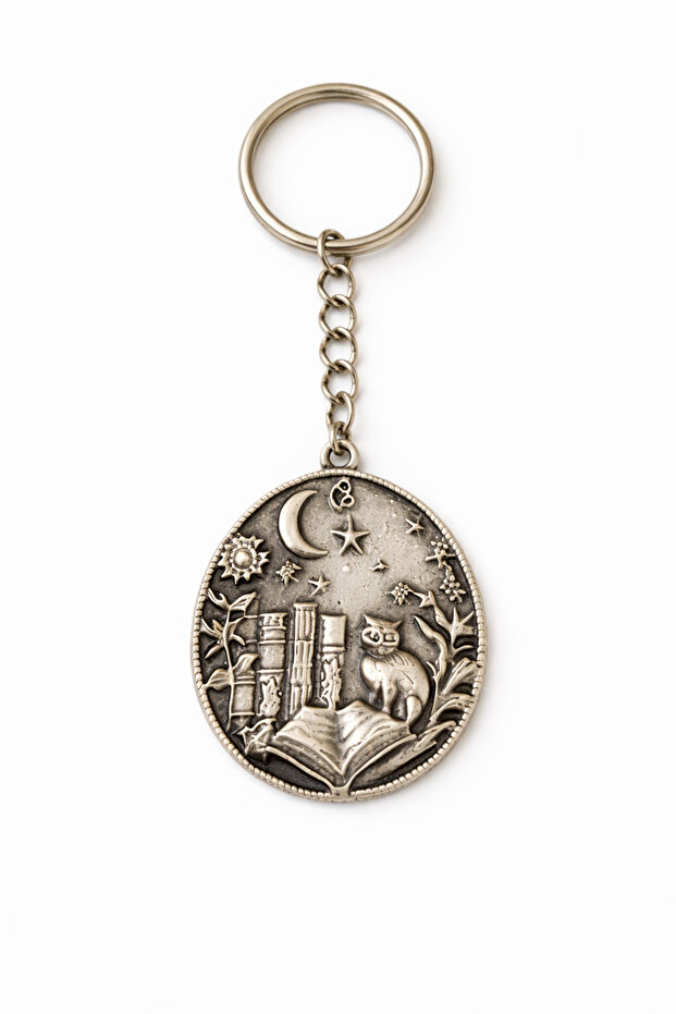 Round Detailed Metal Figure Keychain – Design Metal Keychain