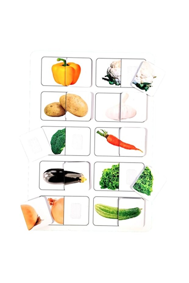 Tablă educațională - Legume 20cmx30cm