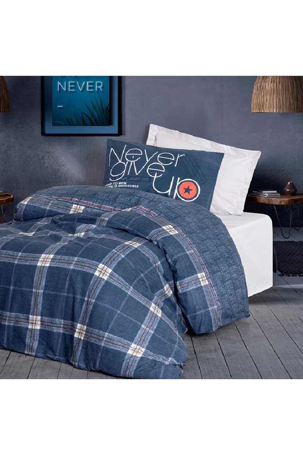 Given Gray Single Bed Linen, 100% Cotton