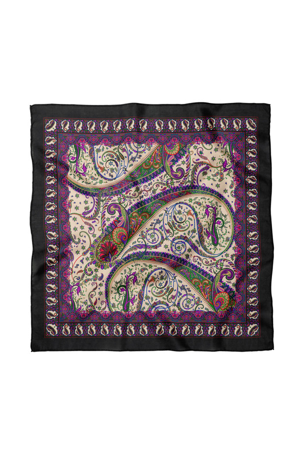 وشاح/باندانا بنقوش عرقية 50x50 سم