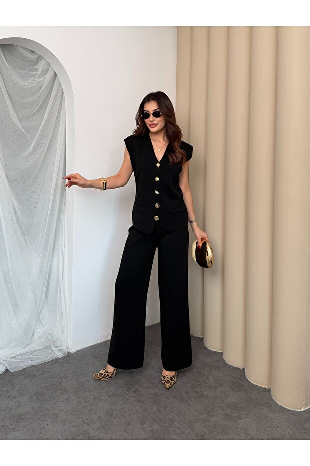 YELEKLİ TRİKO TAKIM - 3