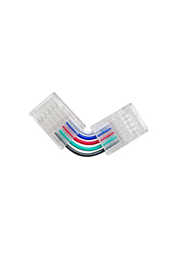 10 قطع موصل زاوية شريط إضاءة LED على شكل حرف L، 4 دبابيس، 10 مم، محول بدون لحام 2/3/4/5/6 دبابيس، 8 مم