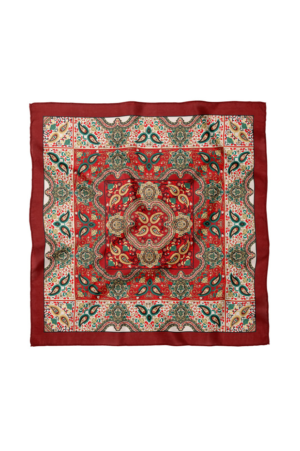 وشاح/باندانا بنقوش عرقية 50x50 سم