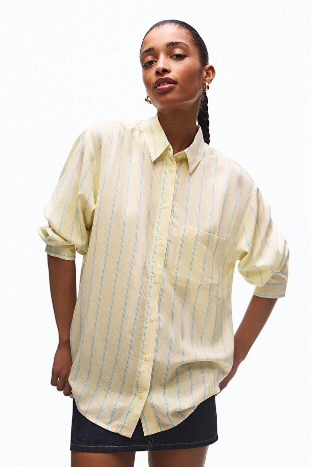 Oversize akıcı gömlek - 1