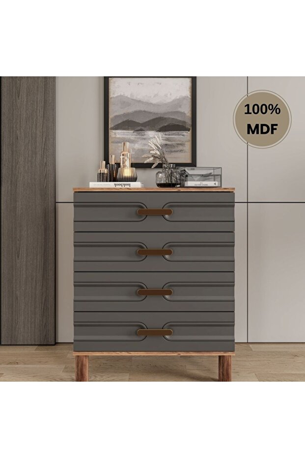 Zen 4 Çekmeceli Mdf Şifonyer - 1