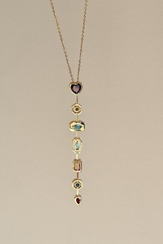 Heart of Colors Steel Necklace