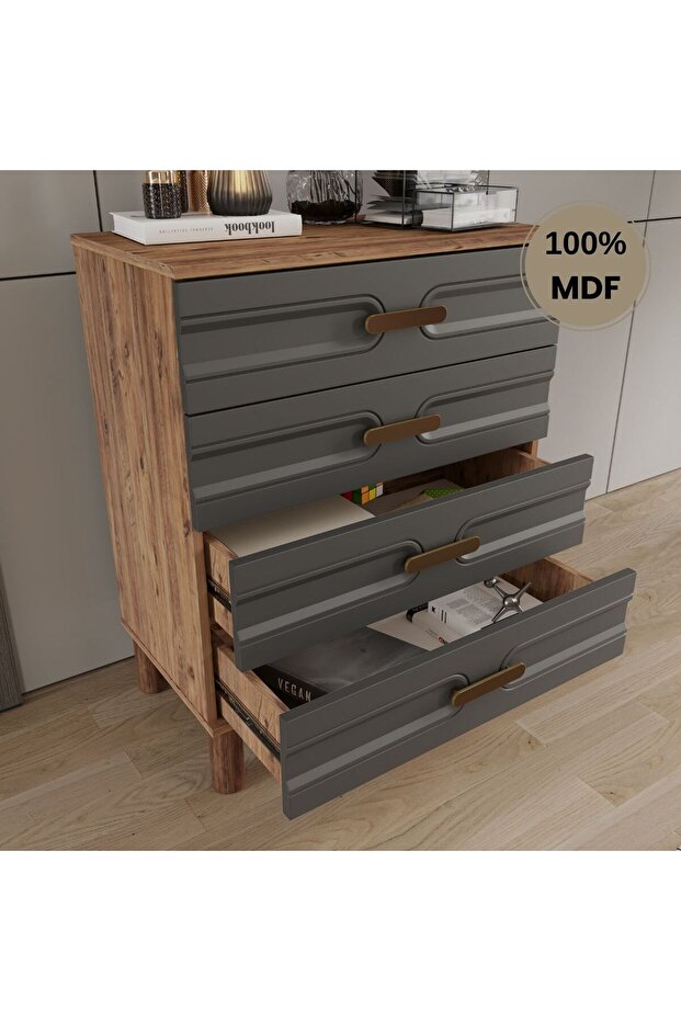 Zen 4 Çekmeceli Mdf Şifonyer - 3