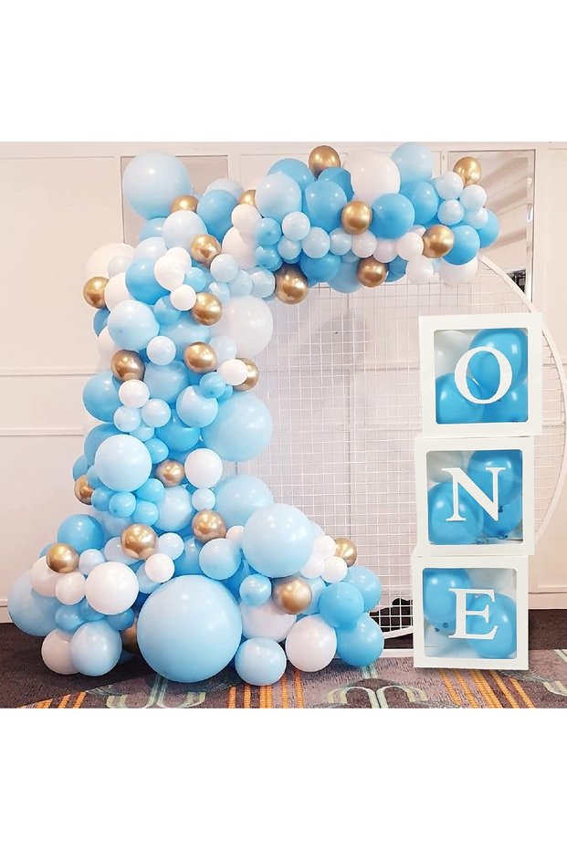 First Birthday Balloon Happy Birthday Party Set Decoration for Boys
