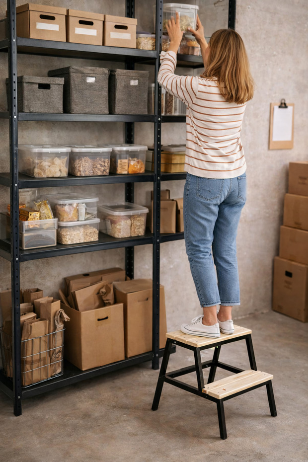 Basamaklı Metal Tabure - 1