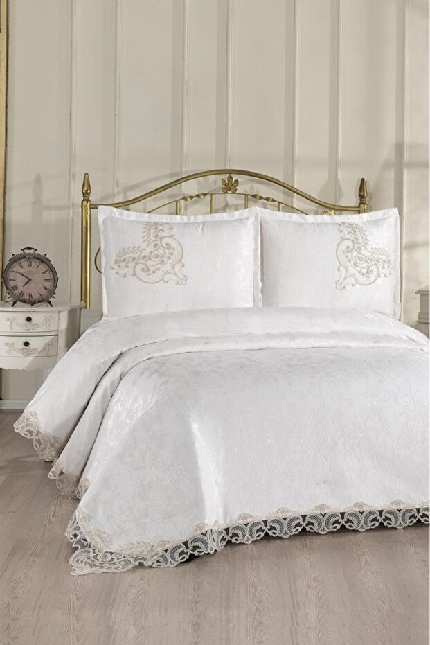 French Lace Flux Double Bedspread 230X250 cm