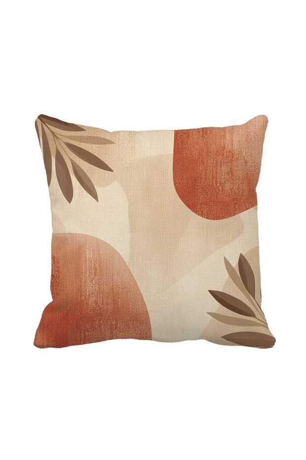 غطاء وسادة مزخرف مقاس 43 × 43 سم - طباعة على الوجهين بنمط بوهيمي تجريدي