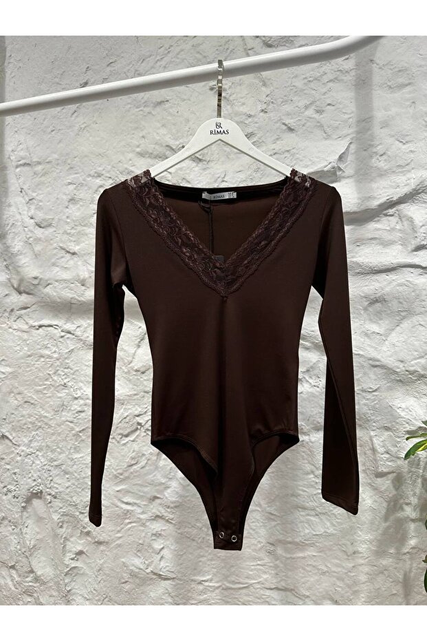 Ön dantelli çıtçıtlı body - 3