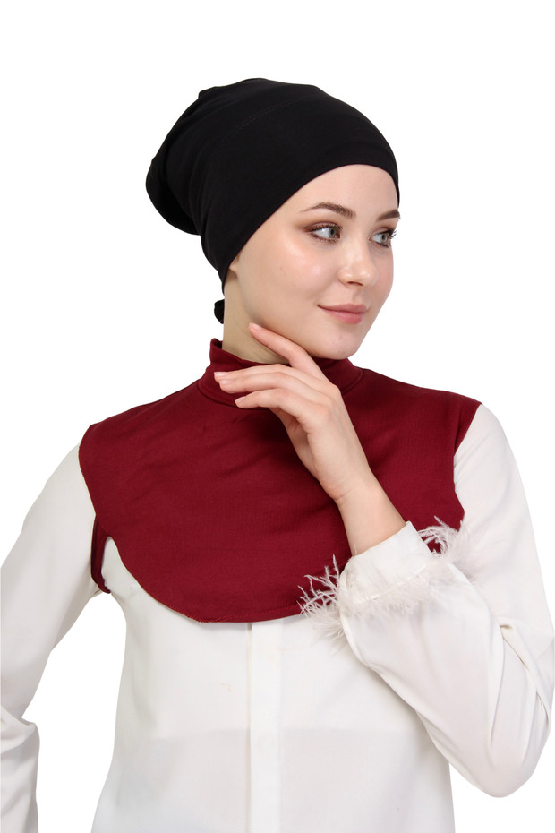 طوق الرقبة ذو الياقة المدورة المستقيمة - 2