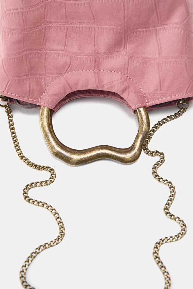 Metal saplı çanta - 5