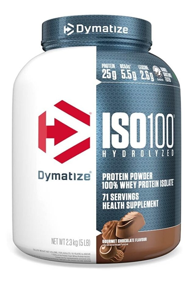 Iso 100 Carb Whey Gourmet Chocolate, 5 Lb