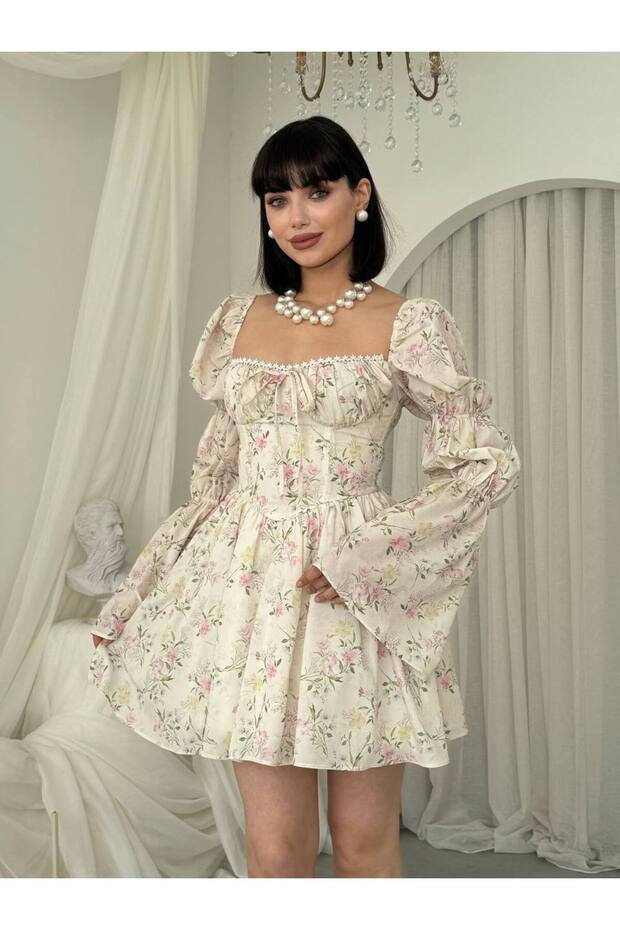 Taren Mini Elbise - 4