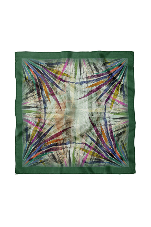 وشاح / باندانا بنمط هندسي 50x50 سم