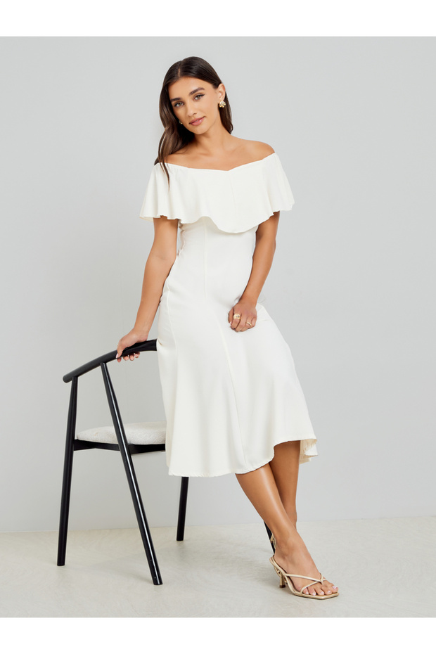 Women Off-Shoulder Midi Dress