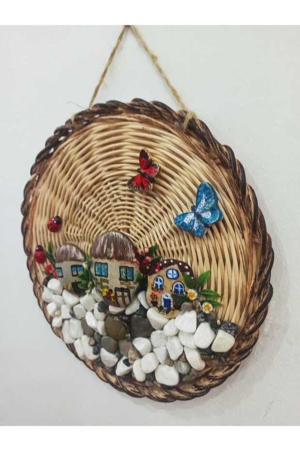 Taş Bambu Duvar Tabağı - 2