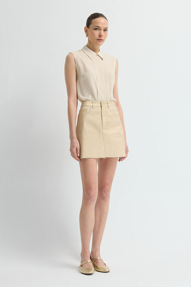 Cepli Denim Etek - 1