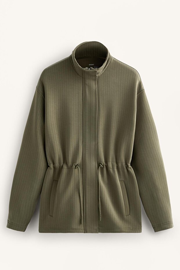 Long Utility jacket with soft-touch modal - 7