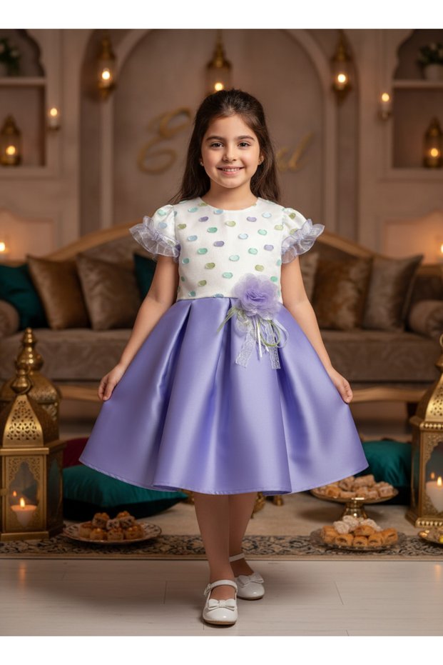 Polka Dot Special Occasion Girl's Dress