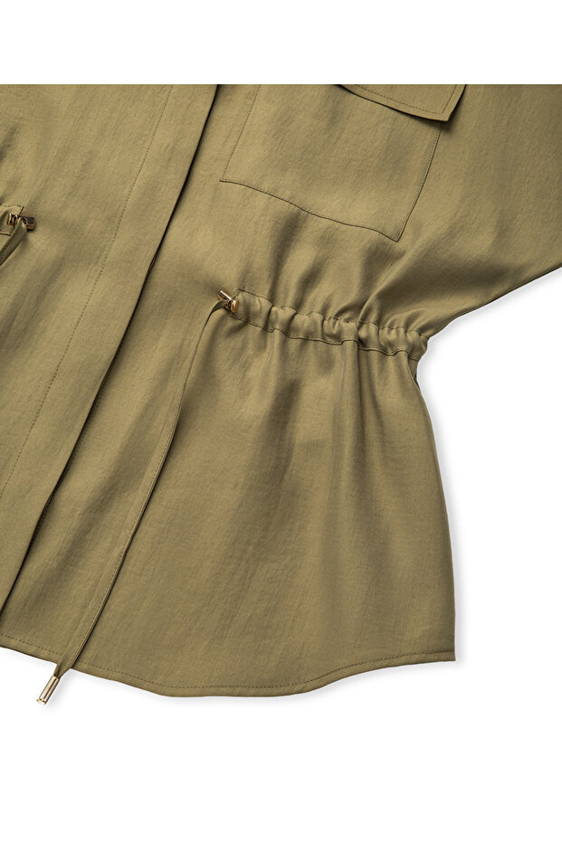 معطف قميص الخصر قابل للتعديل - 4