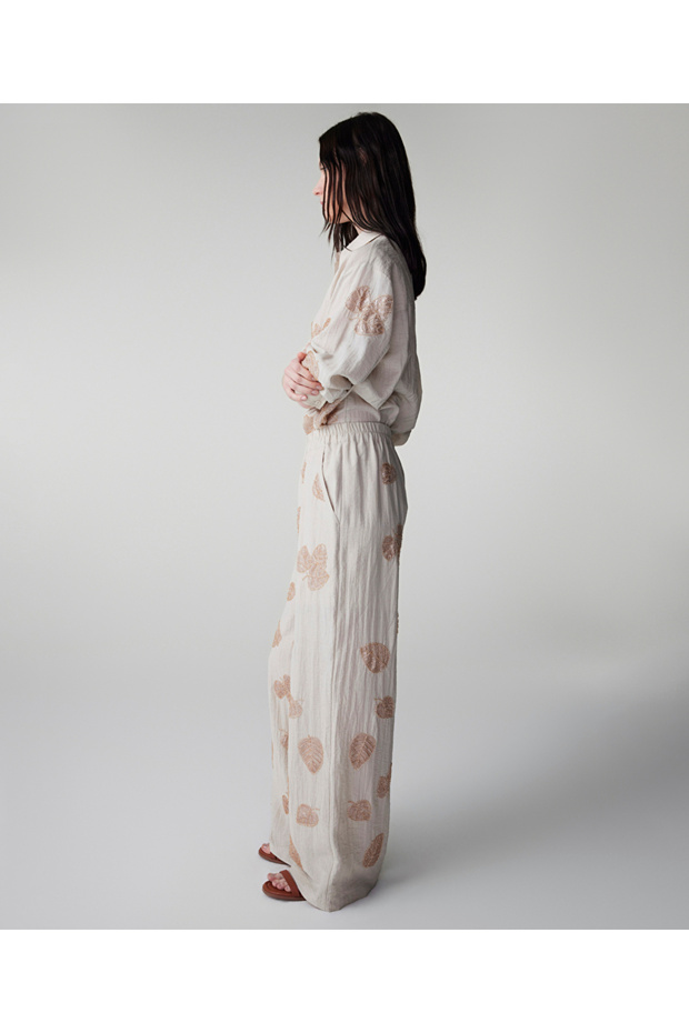 İşlemeli pantolon - 2