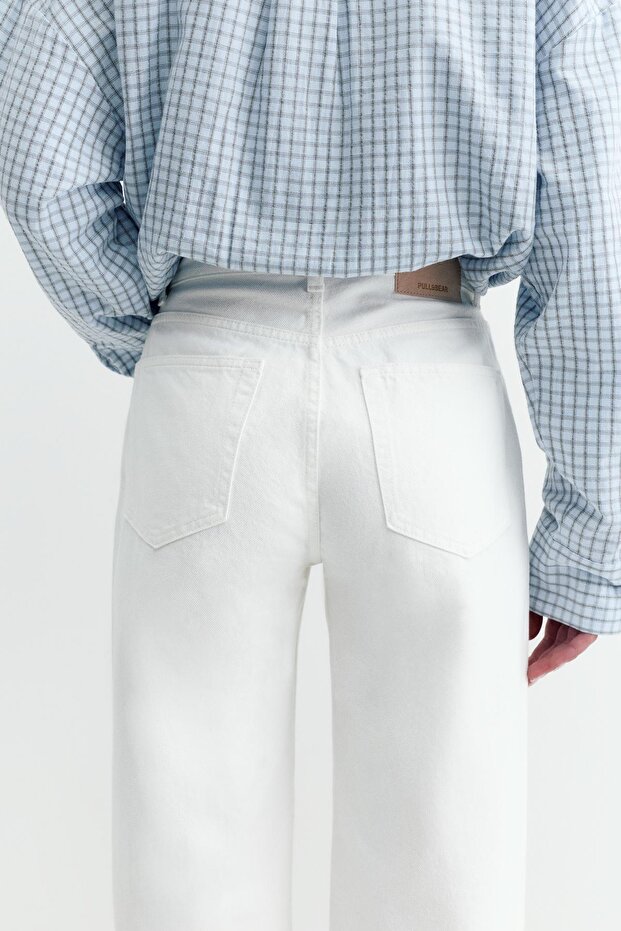 Düz ve geniş jean - 4