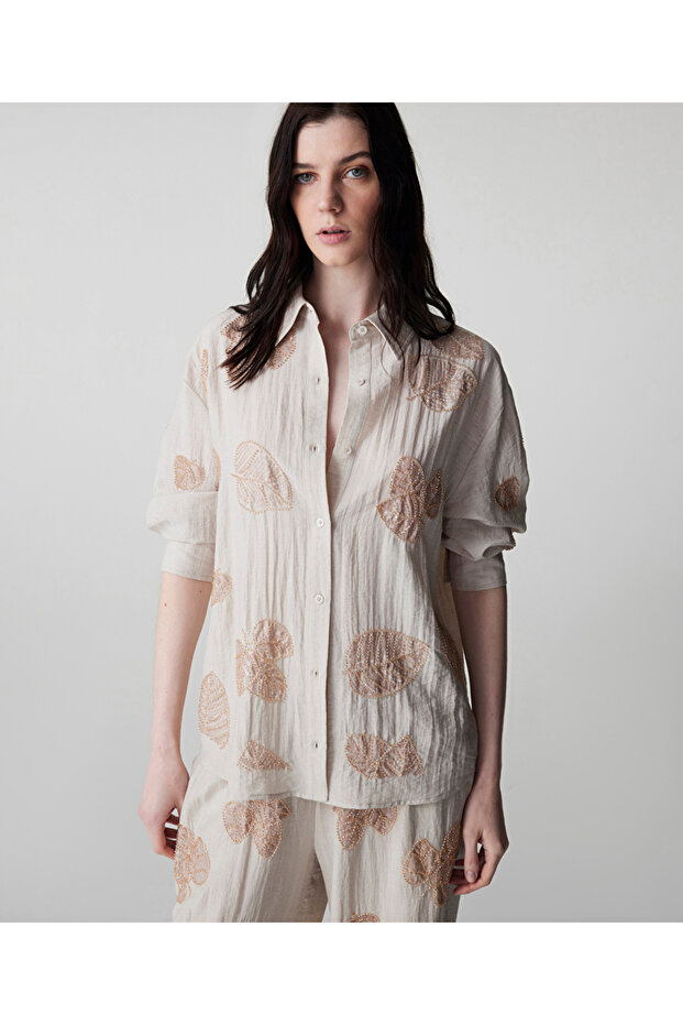 İşlemeli gömlek - 1