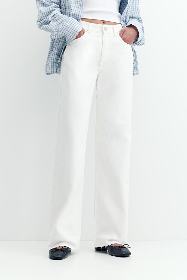 Düz ve geniş jean - 5