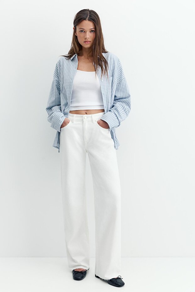 Düz ve geniş jean - 1