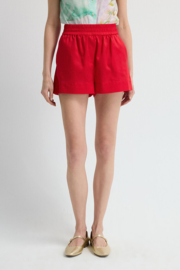 Beli Lastikli Şort - 2