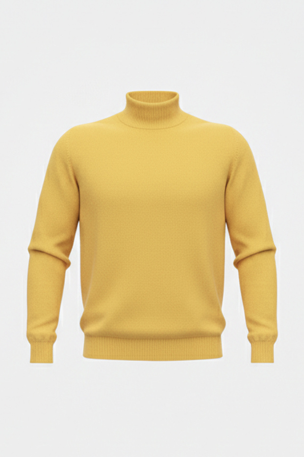 سترة مسطحة نصف الياقة المدورة للرجال - 4