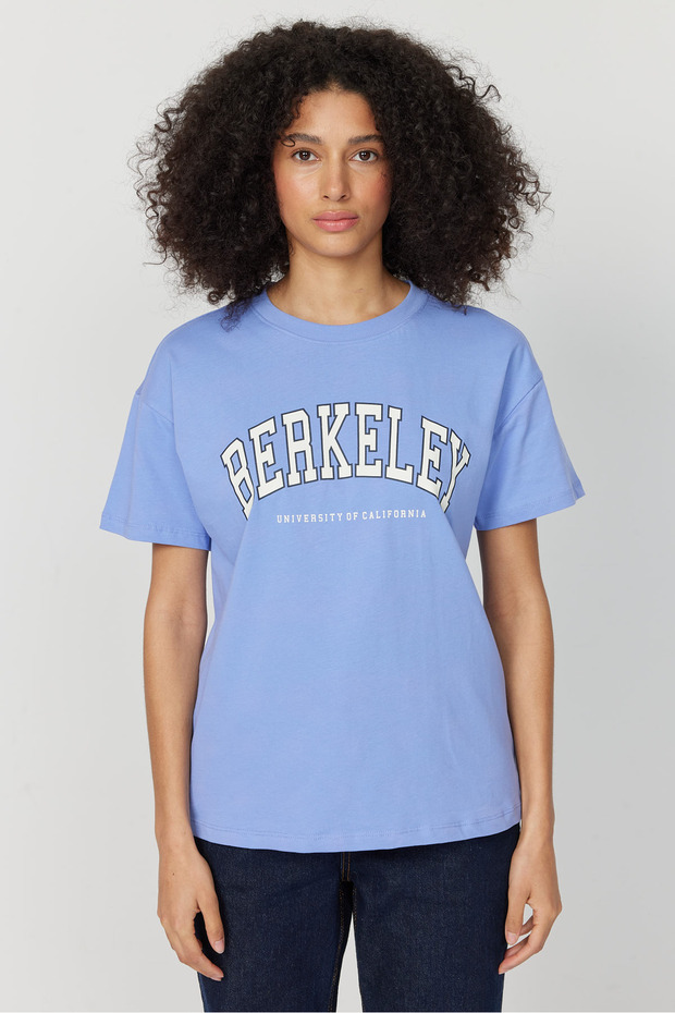 Kadın Baskılı Basic T-shırt - 2