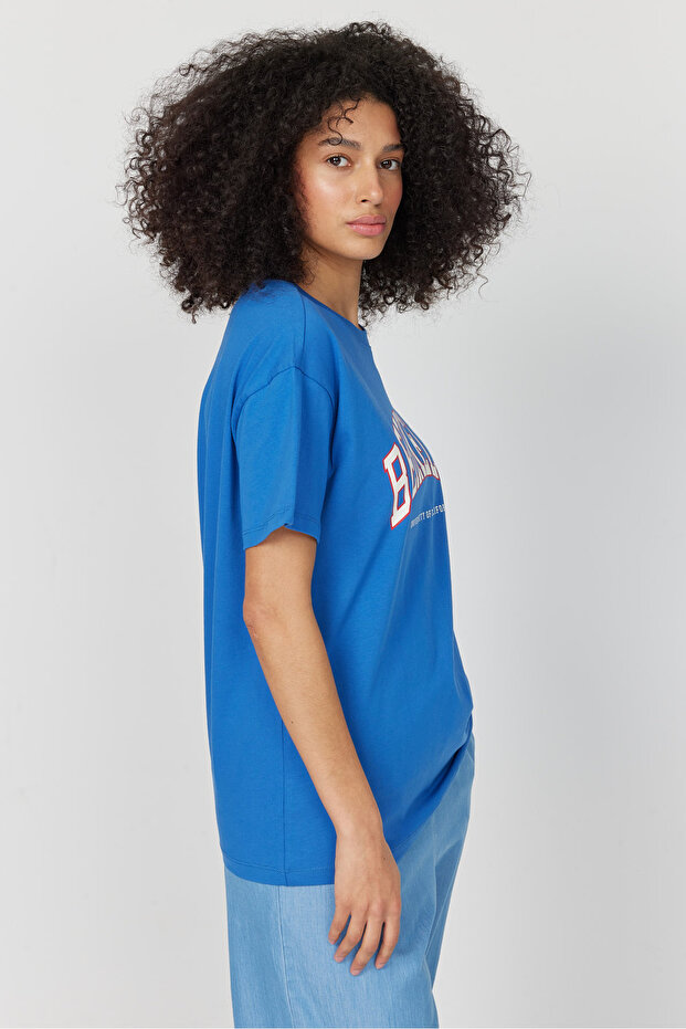 Kadın Baskılı Basic T-shırt - 2