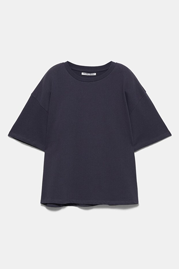 Oversize kısa kollu t-shirt - 7