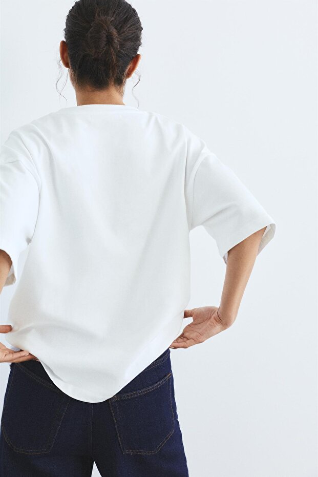 Oversize kısa kollu t-shirt - 5