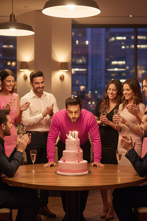 Men's Half Turtleneck Solid Sweater - 3