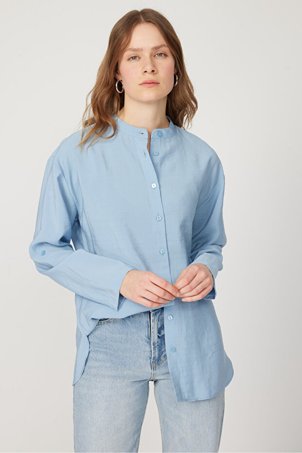 Kadın Hakim Yaka Gömlek - 4