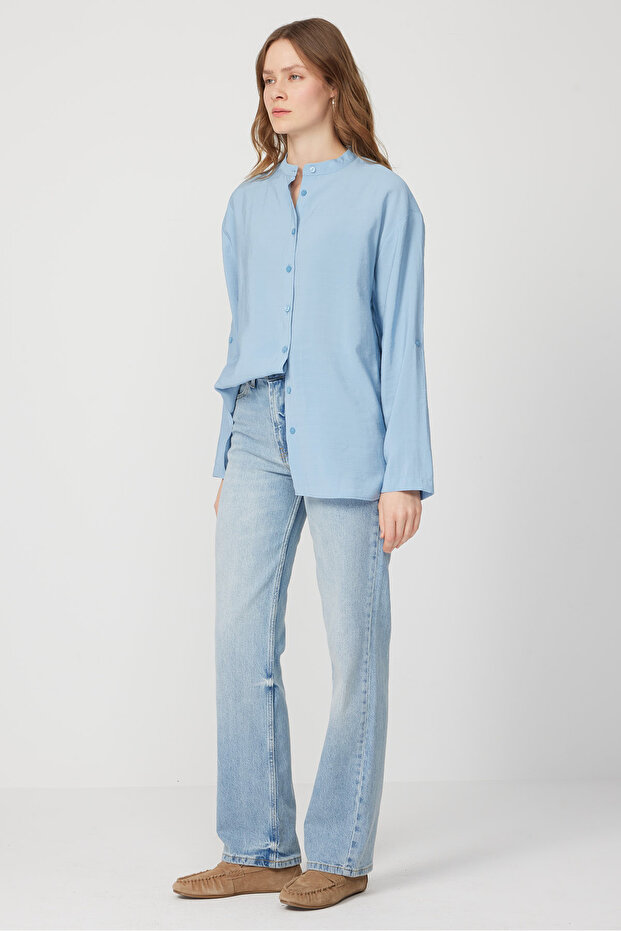 Kadın Hakim Yaka Gömlek - 6