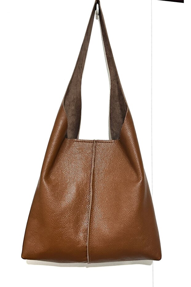 Taba Hakiki Deri Omuz Çantası - 1