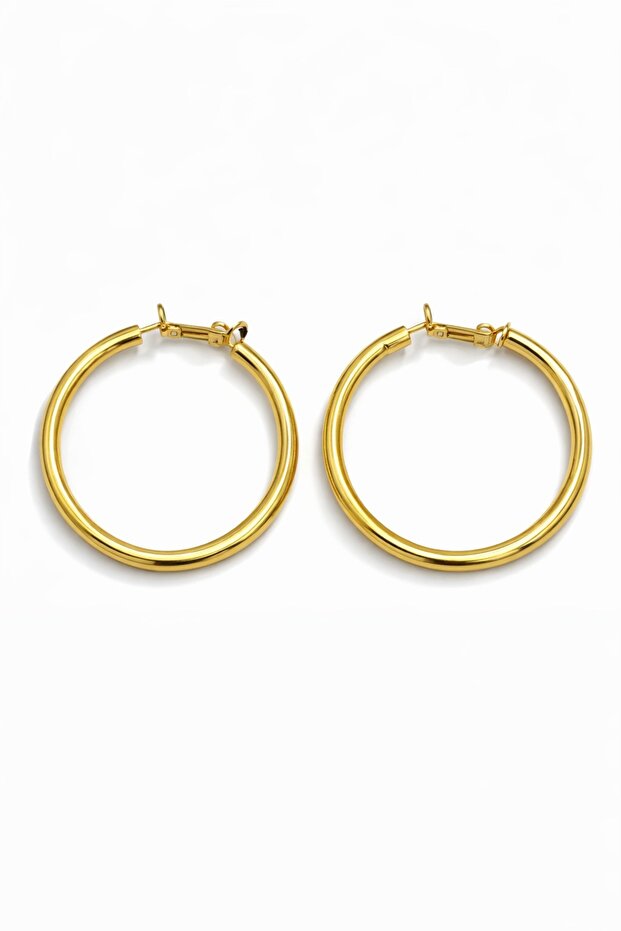 Loop Gold Halka Küpe - 2