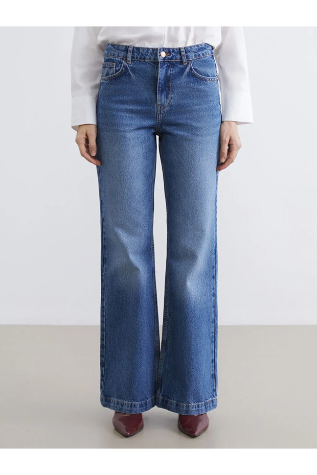 Lcw jeans indigo flare women's jean pants