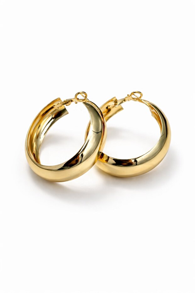 Loop Gold Halka Küpe - 2