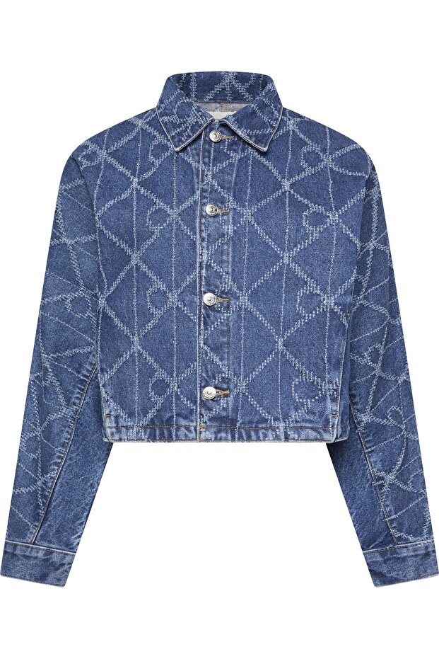 AOP TRUCKER JACKET CK ATLANTIC - 1